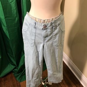 Jag Sky Blue Clam Digger Jeans